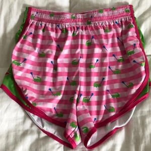 Chill Life Lacrosse Shorts size large pink alligators